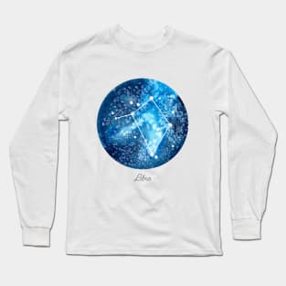 Libra Constellation | Star Sign | Watercolor Long Sleeve T-Shirt